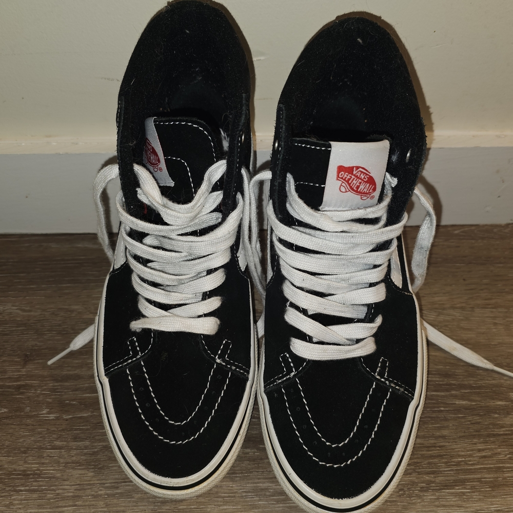 Vans High-Top Black and White Sneakers